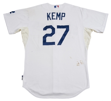 2013 Matt Kemp Game Worn Los Angeles Dodgers Jersey (MLB Authenticated)